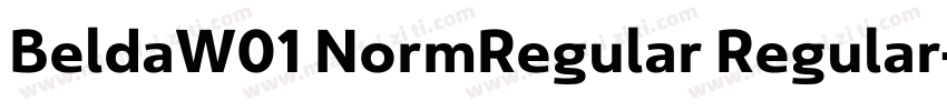 BeldaW01 NormRegular Regular字体转换